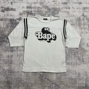 Authentic Bape 2005 Baby Milo 3/4 Sleeve Raglan Tee S